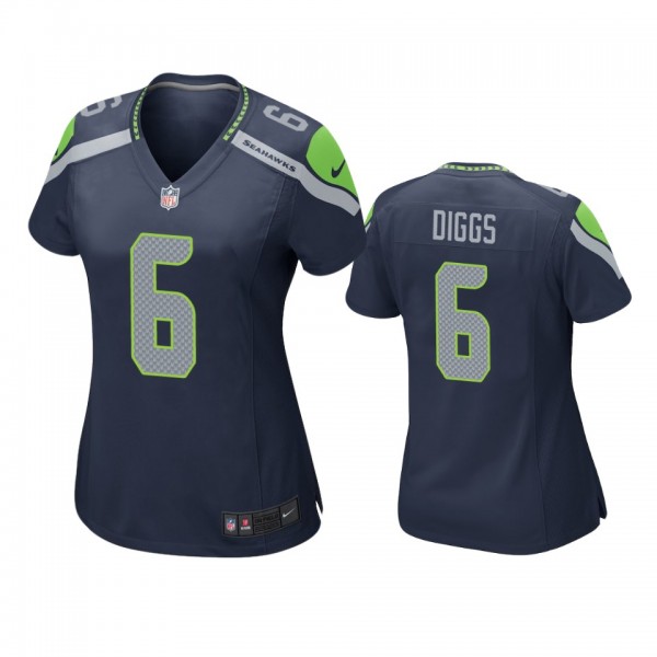 Women's Seattle Seahawks Quandre Diggs Navy Game J...