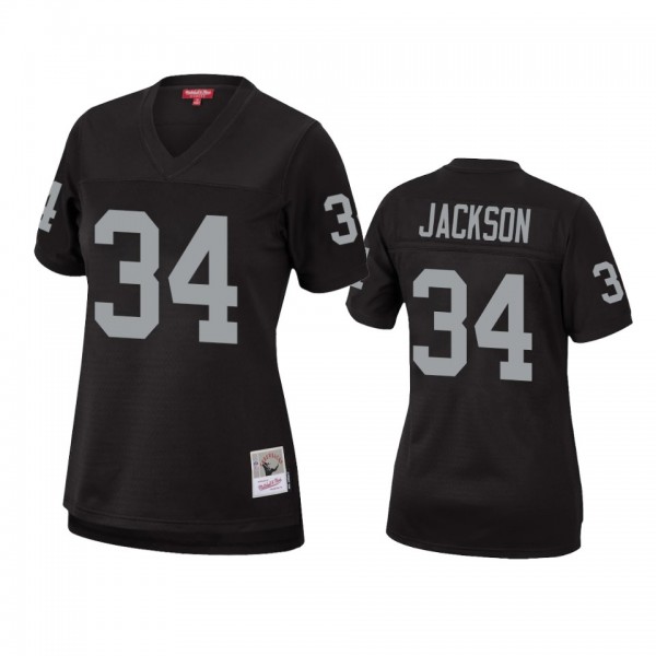 Women's Las Vegas Raiders Bo Jackson Black Legacy Replica Jersey