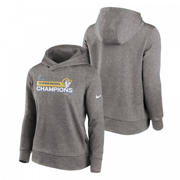 Women's Los Angeles Rams Nike Heathered Charcoal S...