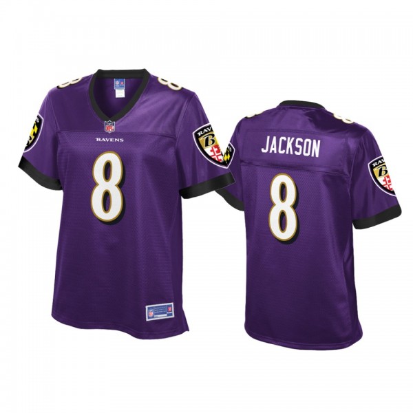 Baltimore Ravens Lamar Jackson Purple Pro Line Jer...