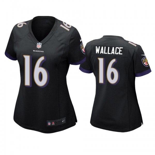 Women's Baltimore Ravens Tylan Wallace Black Game ...