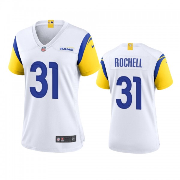 Women's Los Angeles Rams Robert Rochell White Alte...