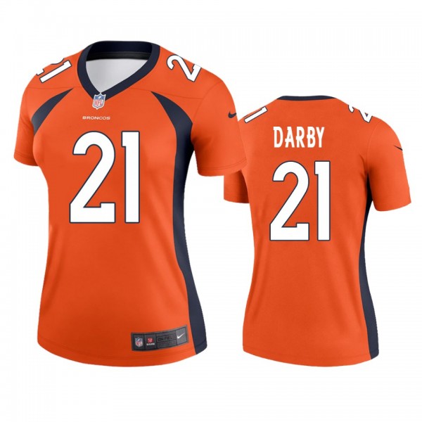 Denver Broncos Ronald Darby Orange Legend Jersey -...