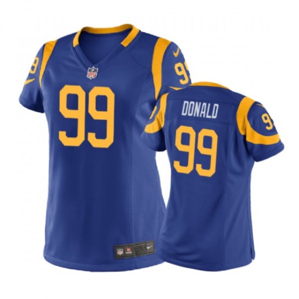 Los Angeles Rams Aaron Donald Royal Nike Game Jers...