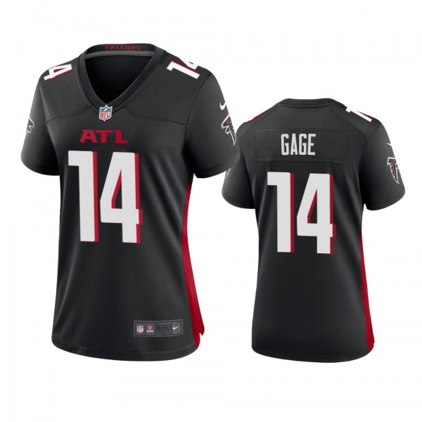 Women's Atlanta Falcons Russell Gage Black Game Je...