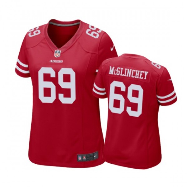 San Francisco 49ers Mike McGlinchey Scarlet Nike Game Jersey - Women