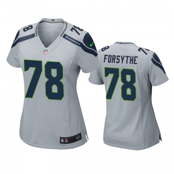Women's Seattle Seahawks Stone Forsythe Gray Game Jersey