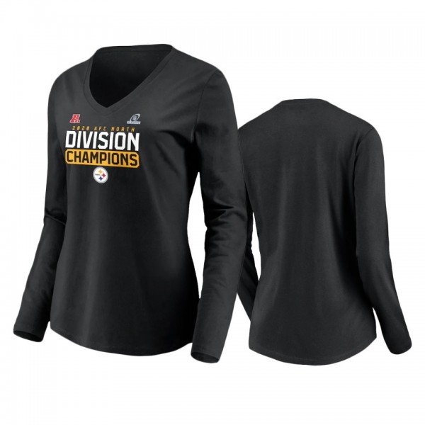 Women's Pittsburgh Steelers Black 2020 AFC North D...