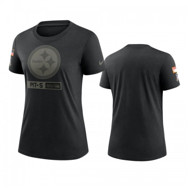 Women's Pittsburgh Steelers Black 2020 Salute to S...