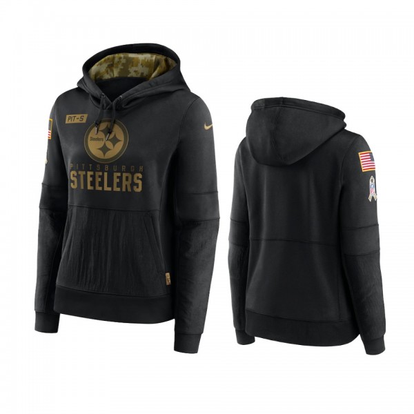 Women's Pittsburgh Steelers Black 2020 Salute To S...