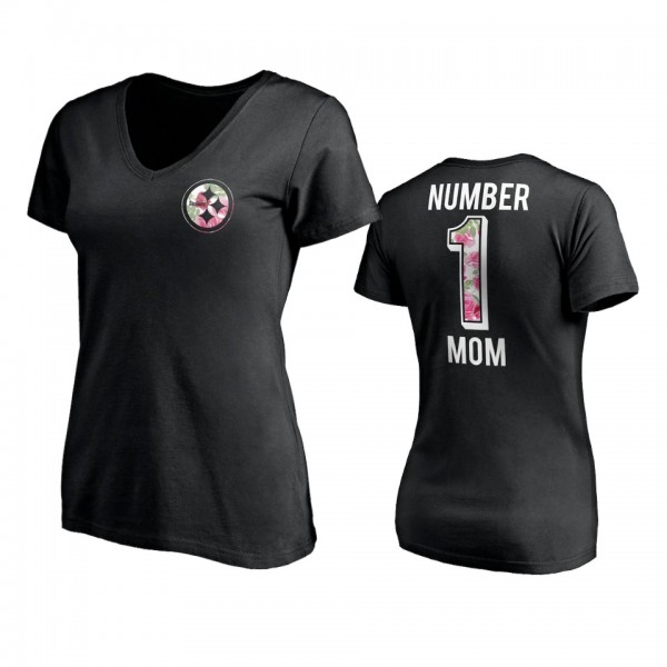 Women's Pittsburgh Steelers Black Mother's Day T-S...