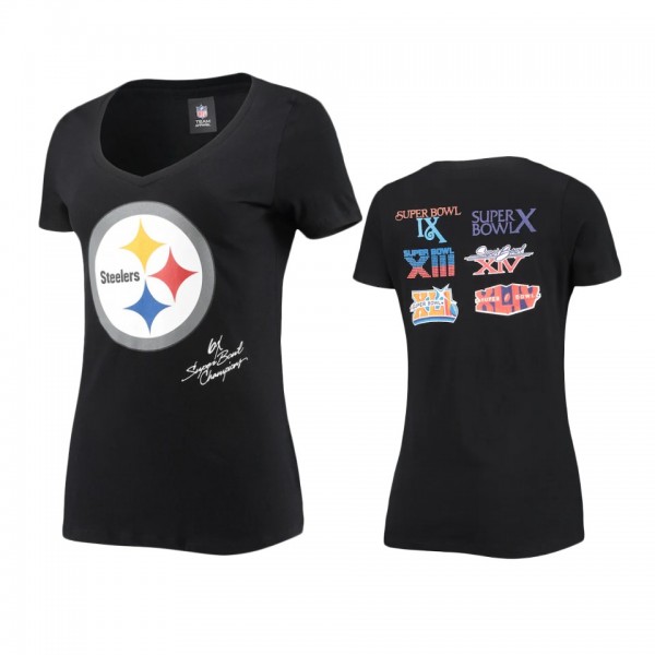 Women's Pittsburgh Steelers Black Super Bowl Comme...