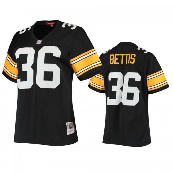 Women's Pittsburgh Steelers Jerome Bettis Black 19...