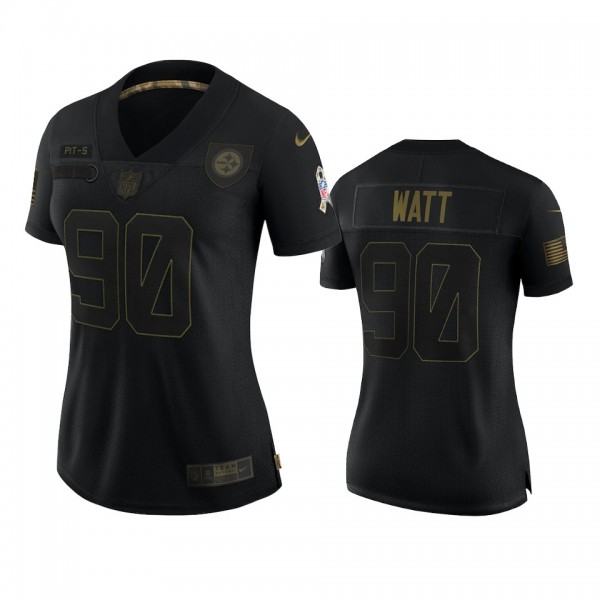 Women's Pittsburgh Steelers T.J. Watt Black 2020 S...