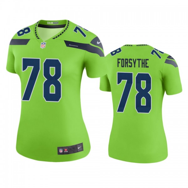 Seattle Seahawks Stone Forsythe Green Color Rush L...