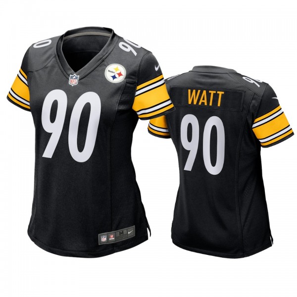 Women's Pittsburgh Steelers T.J. Watt Black Game J...
