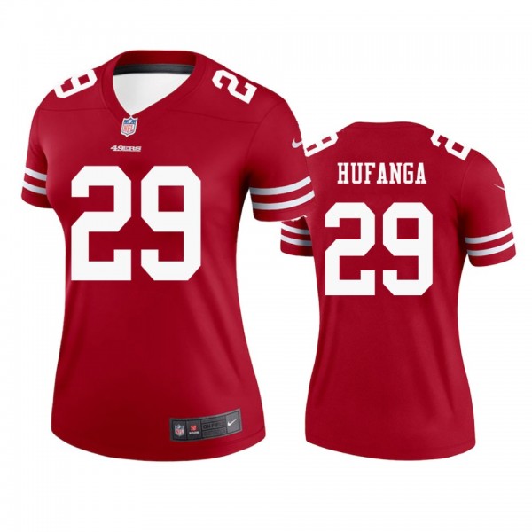 San Francisco 49ers Talanoa Hufanga Scarlet Legend...