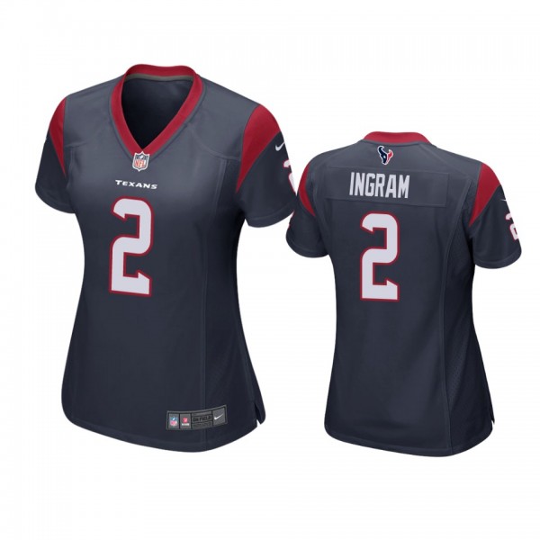 Women's Houston Texans Mark Ingram Navy Game Jerse...