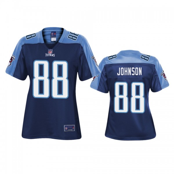 Tennessee Titans Marcus Johnson Navy Pro Line Jers...