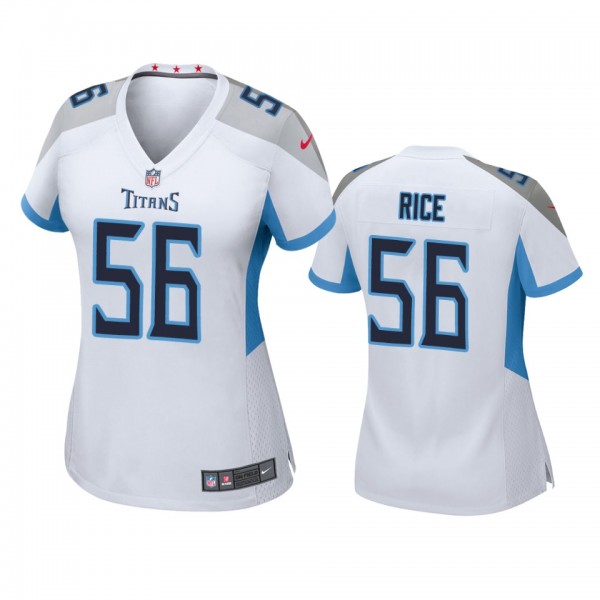 Women's Tennessee Titans Monty Rice White Game Jer...
