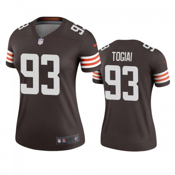 Cleveland Browns Tommy Togiai Brown Legend Jersey ...