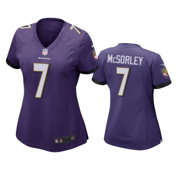 Women's Baltimore Ravens Trace McSorley Purple Gam...