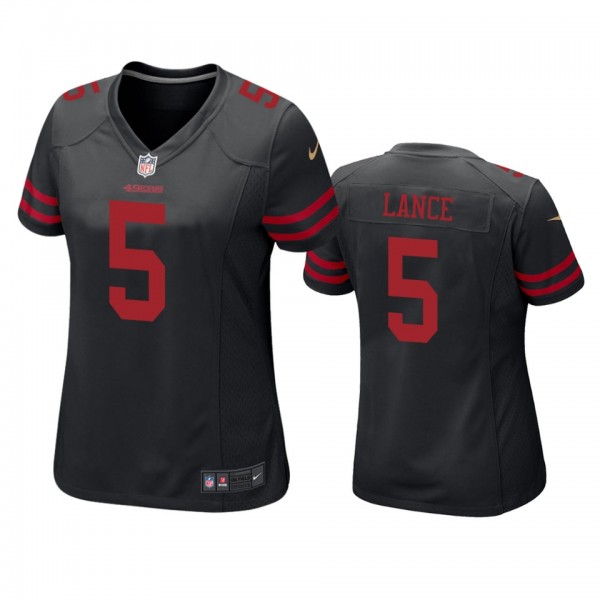 Women's San Francisco 49ers Trey Lance Black Game ...