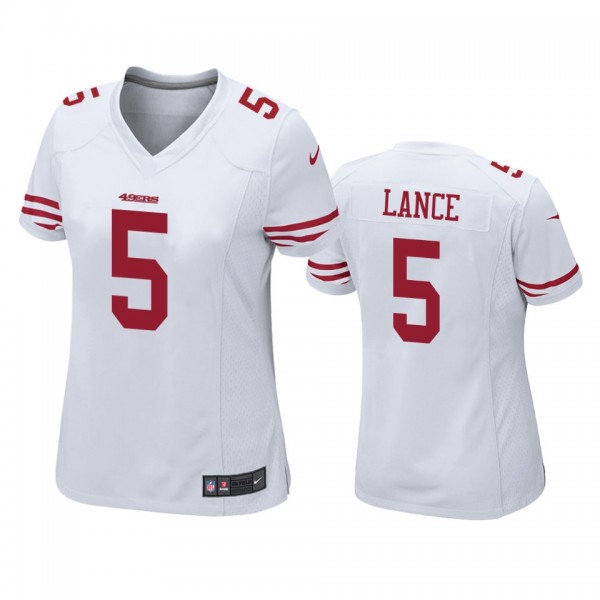 Women's San Francisco 49ers Trey Lance White Game ...