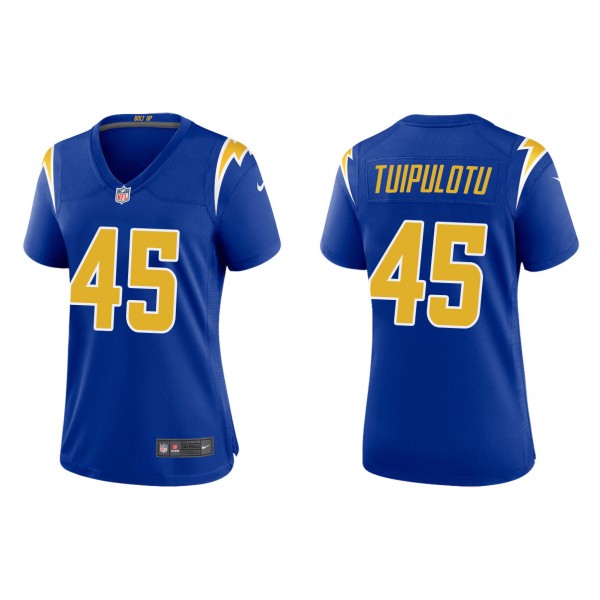 Women's Los Angeles Chargers Tuli Tuipulotu Royal 2023 NFL Draft Alternate Game Jersey