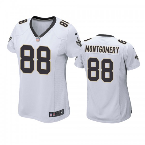 Women's New Orleans Saints Ty Montgomery White Game Jersey