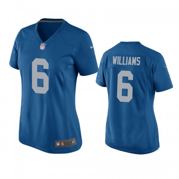 Women's Detroit Lions Tyrell Williams Blue Throwback Game Jersey