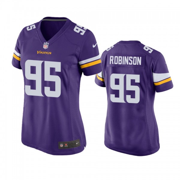 Women's Minnesota Vikings Janarius Robinson Purple...