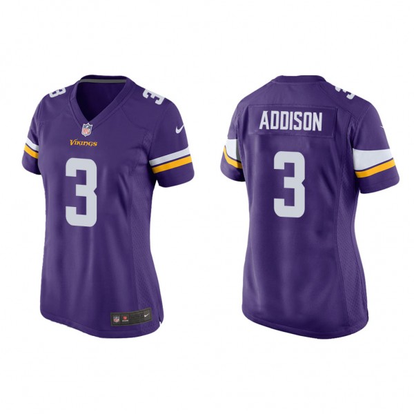 Women's Minnesota Vikings Jordan Addison Purple 20...