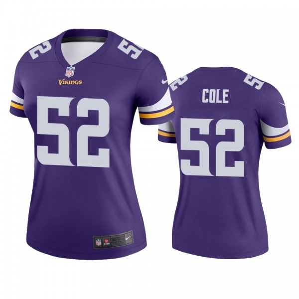 Minnesota Vikings Mason Cole Purple Legend Jersey ...