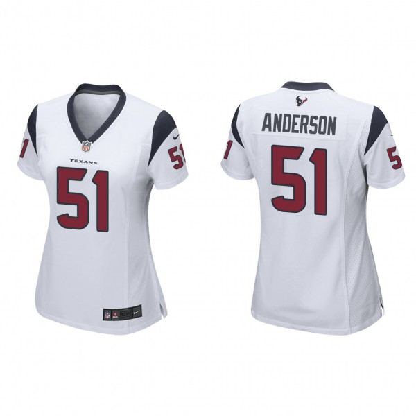 Women's Houston Texans Will Anderson White 2023 NF...