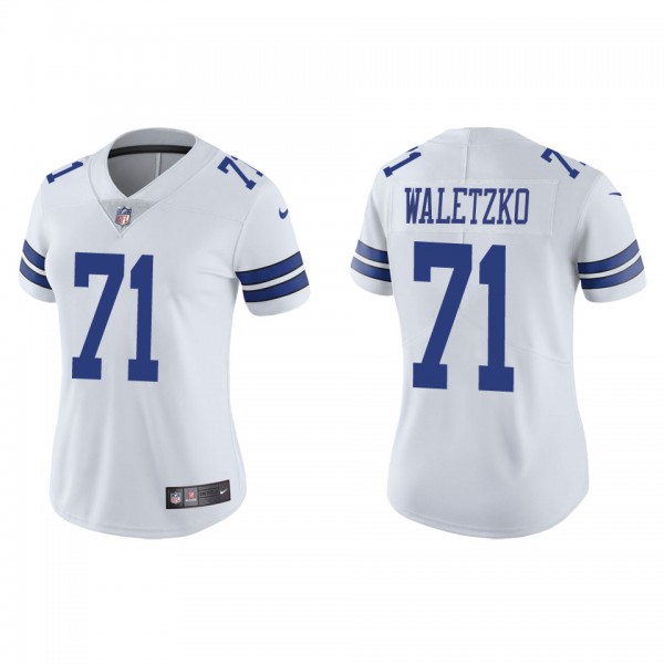 Women's Dallas Cowboys Matt Waletzko White Vapor L...