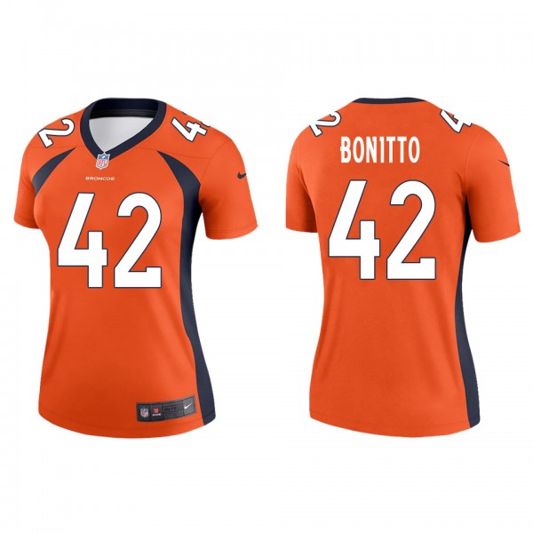 Women's Denver Broncos Nik Bonitto Orange Legend Jersey