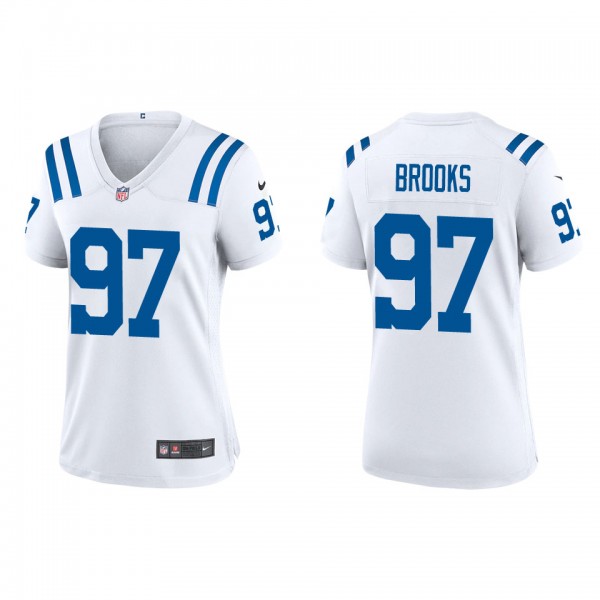 Women's Indianapolis Colts Curtis Brooks White Gam...