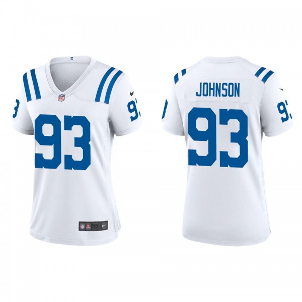 Women's Indianapolis Colts Eric Johnson White Game Jersey