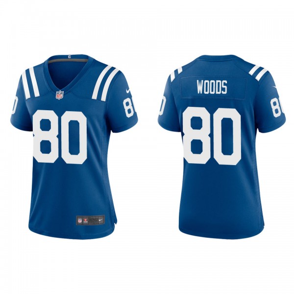 Women's Indianapolis Colts Jelani Woods Royal Game...