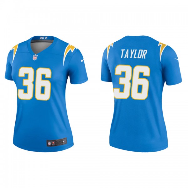 Women's Los Angeles Chargers Ja'Sir Taylor Powder ...