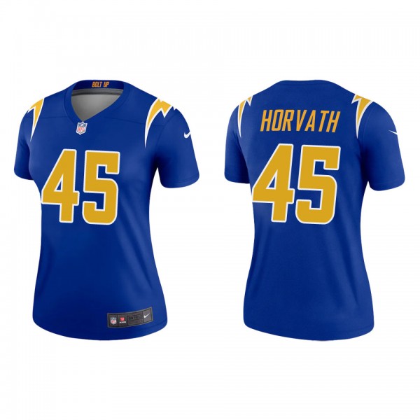 Women's Los Angeles Chargers Zander Horvath Royal ...
