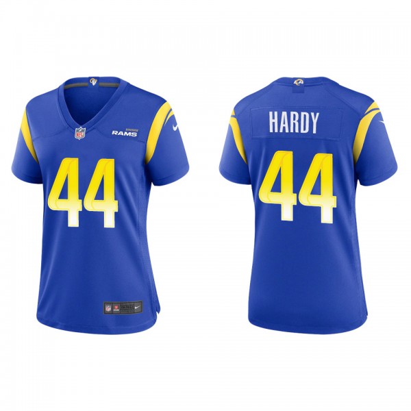 Women's Los Angeles Rams Daniel Hardy Royal Game J...