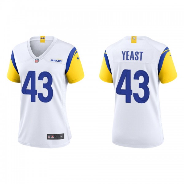 Women's Los Angeles Rams Russ Yeast White Alternat...