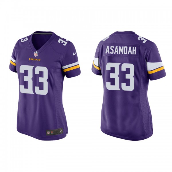 Women's Minnesota Vikings Brian Asamoah Purple Gam...