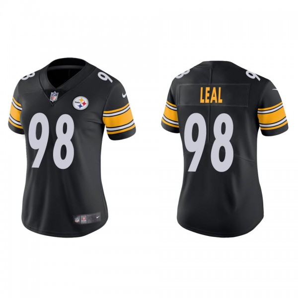 Women's Pittsburgh Steelers DeMarvin Leal Black Va...