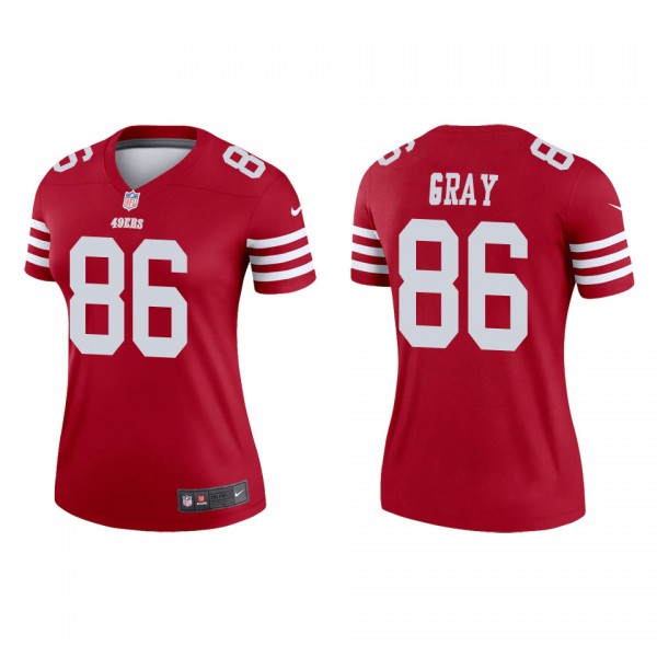 Women's San Francisco 49ers Danny Gray Scarlet Leg...