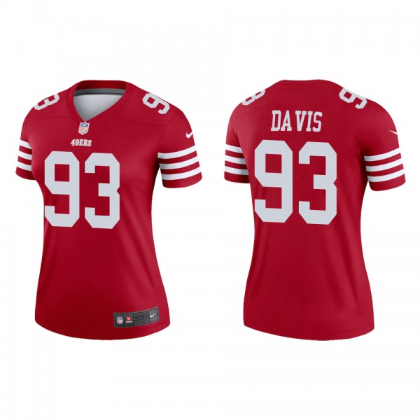 Women's San Francisco 49ers Kalia Davis Scarlet Le...
