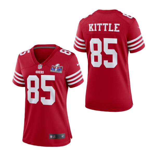 Women's San Francisco 49ers George Kittle Scarlet ...