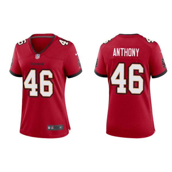 Women's Anthony Buccaneers Red Game Jersey